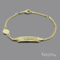 Preview: Taufschmuck Junge und Mädchen Taufarmband Gold mit Taufuhr