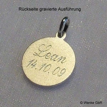 Anhänger "Schutzengel" Gold gravierbar