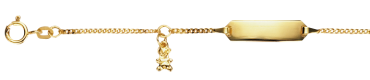 Taufkette Gold mit Teddy-Bär