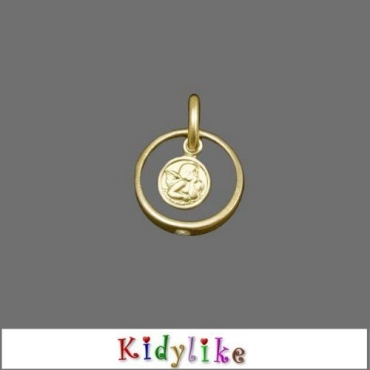 Taufring Gold mit Schutzengel