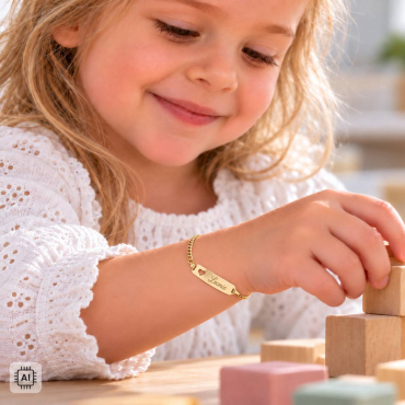 Preview: Taufkette Gold mit Herz