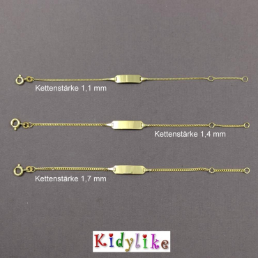 Taufkette für den Arm aus Gold