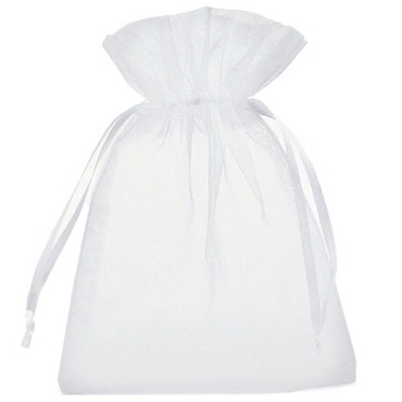Organza-Säckchen für Taufarmband Silber mit Gravur