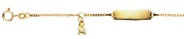 Taufkette Gold mit Teddy-Bär