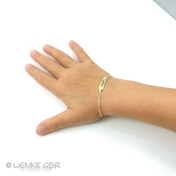 Kinderarmband Gold zur Taufe