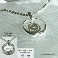 Taufring mit Taufuhr Silber inkl. Gravur