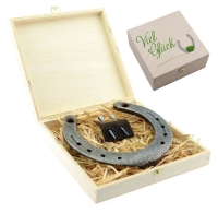 Glücksbringer Hufeisen mit Gravur