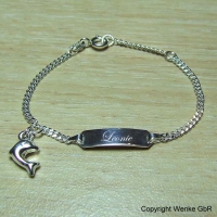 Armband Silber mit Delfin