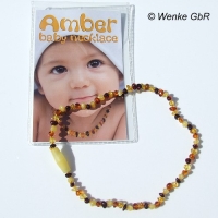Bernsteinkette Baby multi