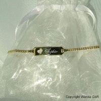 Taufarmband Gold mit Herz